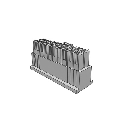 Samtec, IPD1 Male Crimp Connector Housing, 2.54mm Pitch, 20 Way, 2 Row