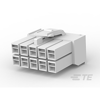 TE Connectivity, Universal Female Connector Housing, 3.96mm Pitch, 10 Way, 2 Row