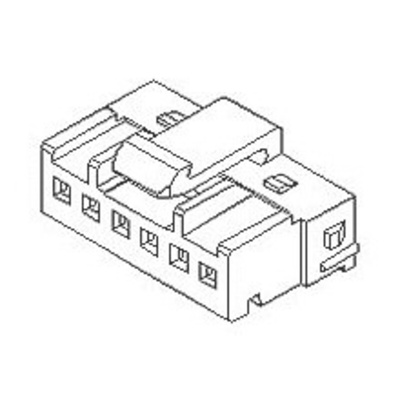 Molex Male Connector Housing, 2mm Pitch, 2 Way, 1 Row
