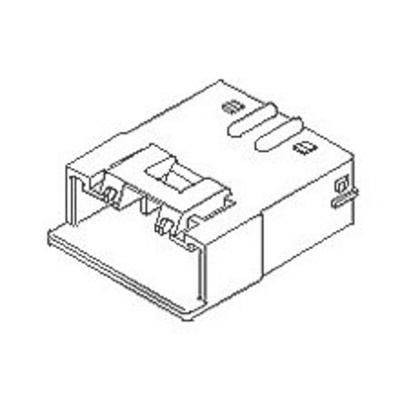 Molex Female Connector Housing, 2mm Pitch, 2 Way, 1 Row