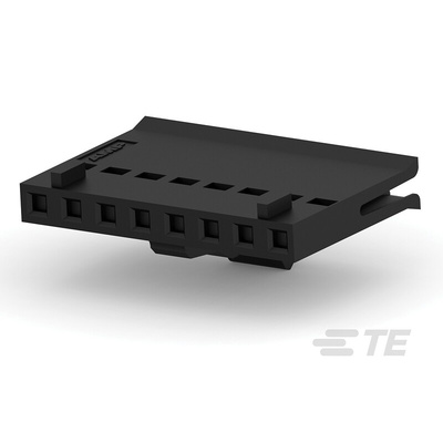 TE Connectivity, FFC Female PCB Connector Housing, 2.54mm Pitch, 8 Way, 1 Row