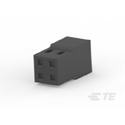 TE Connectivity, AMPMODU Female PCB Connector Housing, 2mm Pitch, 4 Way, 2 Row