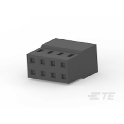 TE Connectivity, AMPMODU Female PCB Connector Housing, 2mm Pitch, 8 Way, 2 Row