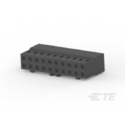 TE Connectivity, AMPMODU Female PCB Connector Housing, 2mm Pitch, 20 Way, 2 Row