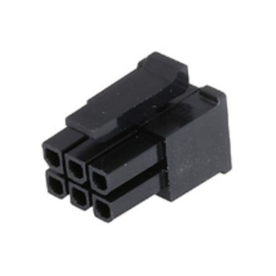 Molex, Micro-Fit Female Crimp Connector Housing, 3mm Pitch, 6 Way, 2 Row Side Entry