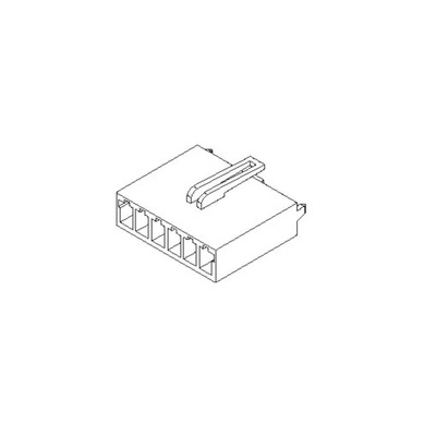 Molex, 90331 Female Crimp Connector Housing, 3.96mm Pitch, 6 Way, 1 Row