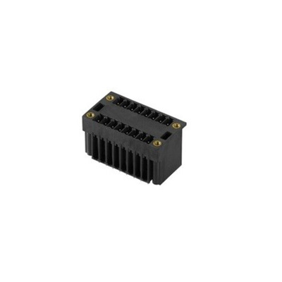 Weidmuller Male PCB Header, 3.81mm Pitch, 16 Way, 2 Row