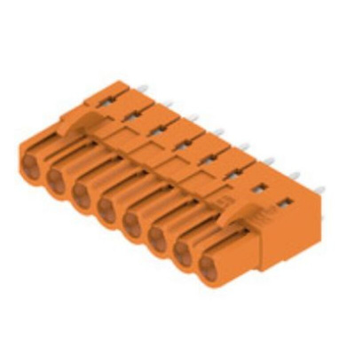 Weidmuller Female PCB Header, 5.08mm Pitch, 8 Way, 1 Row