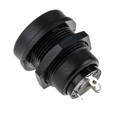 Bulgin Miniature Power Connector Panel Mount Socket, Solder Termination, 3A, 250 V ac