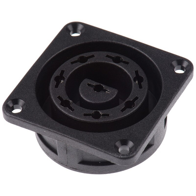 Bulgin Power Connector Panel Mount Socket, 8, Solder Termination, 6A, 250 V ac