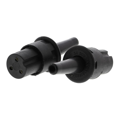 Bulgin Miniature Power Connector Cable Mount Socket, 3P, 3A, 50 V ac