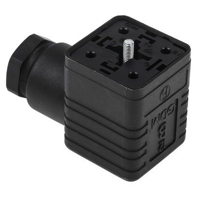 Hirschmann GDM 2P+E DIN 43650 A, Female Heavy Duty Power Connector, 250 V ac/dc Voltage