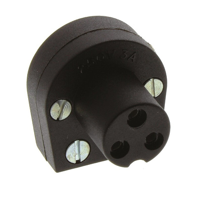 Bulgin Miniature Power Connector Panel Mount, Solder Termination, 3A, 250 V ac