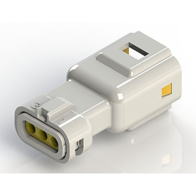 EDAC Wire to Wire Connector Cable Mount Plug, 3P, Crimp Termination, 3A, 250 V