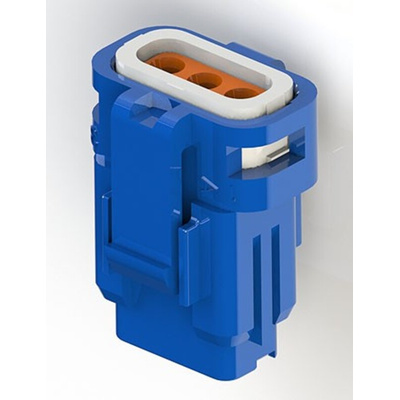 EDAC Wire to Wire Connector Cable Mount Socket, 3P, Crimp Termination, 3A, 250 V