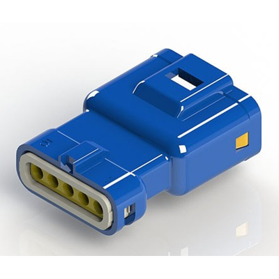 EDAC Wire to Wire Connector Cable Mount Plug, 5P, Crimp Termination, 3A, 250 V