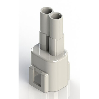 EDAC Wire to Wire Connector Cable Mount Plug, 2P, Crimp Termination, 10A, 300 V