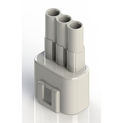 EDAC Wire to Wire Connector Cable Mount Plug, 3P, Crimp Termination, 10A, 300 V
