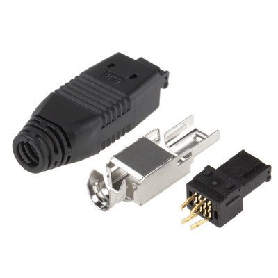 Hirose, MQ172 Miniature Power Connector Cable Mount Plug, 4P, Solder Termination, 3A, 30 V dc, 40 V ac