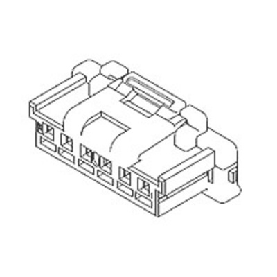Molex Male Crimp Connector Housing, 2mm Pitch, 2 Way, 1 Row