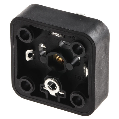 Hirschmann GSA 3P+E DIN 43650 A, Male Solenoid Valve Connector, 400 V ac Voltage