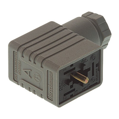 Hirschmann GM 2P+E, Female Solenoid Valve Connector, No, 250 V ac/dc Voltage
