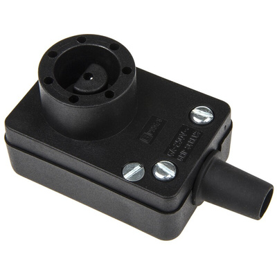 Bulgin Power Connector Cable Mount Socket, 8, Screw Down Termination, 6A, 250 V ac