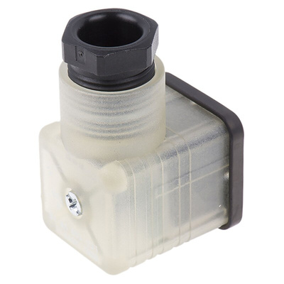 Hirschmann GDML 2P+E DIN 43650 A, Female Solenoid Valve Connector,  with Indicator Light, 120 V ac/dc Voltage