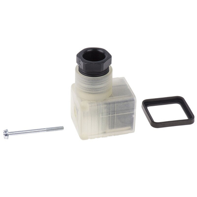 Hirschmann GDML 2P+E DIN 43650 A, Female Solenoid Valve Connector,  with Indicator Light, 120 V ac/dc Voltage