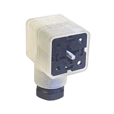 Hirschmann GDML 2P+E DIN 43650 A, Female Solenoid Valve Connector,  with Indicator Light, 24 V ac/dc Voltage