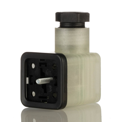 Hirschmann GDML 2P+E DIN 43650 A, Female Solenoid Valve Connector,  with Indicator Light, 24 V Voltage