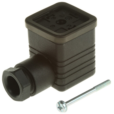 Hirschmann GDML 2P+E DIN 43650 A, Female Solenoid Valve Connector, No, 250 V Voltage