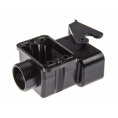 Harting, Dust Protection Cover Connector Housing Surface Mount Socket, 4P+2E, Screw Down Termination