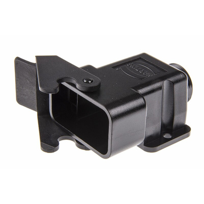 Harting, Dust Protection Cover Connector Housing Surface Mount Socket, 4P+2E, Screw Down Termination