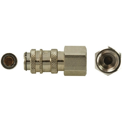 RS PRO Pneumatic Quick Connect Coupling Brass 1/8 in Threaded
