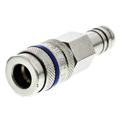 RS PRO Pneumatic Quick Connect Coupling Steel 13mm Hose Barb