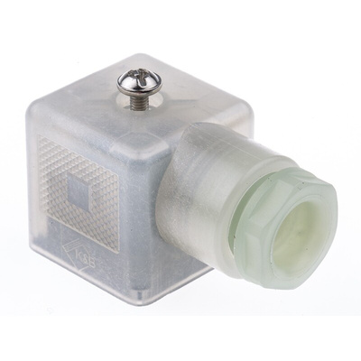 Phoenix Contact SACC 3P DIN 43650 A, Female Solenoid Valve Connector with Indicator Light, 24 V Voltage