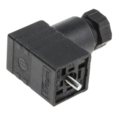 RS PRO 2P+E DIN 43650 C, Female Solenoid Valve Connector, No, 250 V ac Voltage