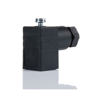 RS PRO 3P+E DIN 43650 C, Female Solenoid Valve Connector, No, 250 V ac Voltage