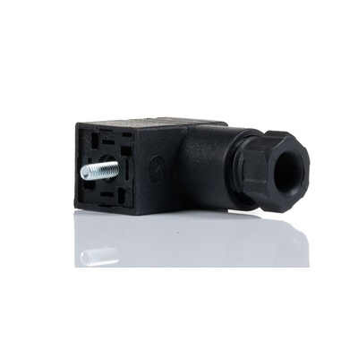 RS PRO 3P+E DIN 43650 C, Female Solenoid Valve Connector, No, 250 V ac Voltage