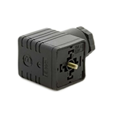 RS PRO 2P+E DIN 43650 A, Female Solenoid Connector, 250 V ac Voltage