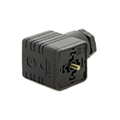 RS PRO 2P+E DIN 43650 A, Female Solenoid Connector, 250 V ac Voltage