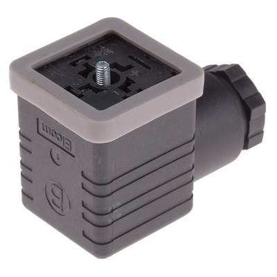 RS PRO 3P+E DIN 43650 A, Female Solenoid Connector, 250 V ac Voltage