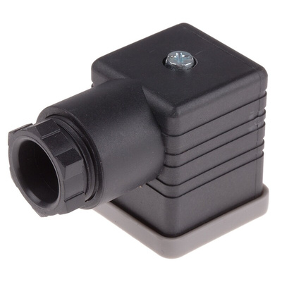 RS PRO 3P+E DIN 43650 A, Female Solenoid Connector, 250 V ac Voltage