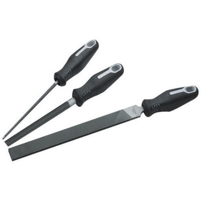 Cooper Tools 200mm, Second Cut, Half Round Engineers File With Soft-Grip Handle