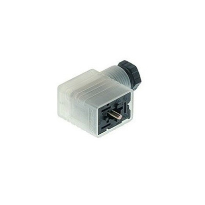 Hirschmann GML 2P+E DIN 43650 B, Female Solenoid Valve Connector,  with Indicator Light, 24 V Voltage