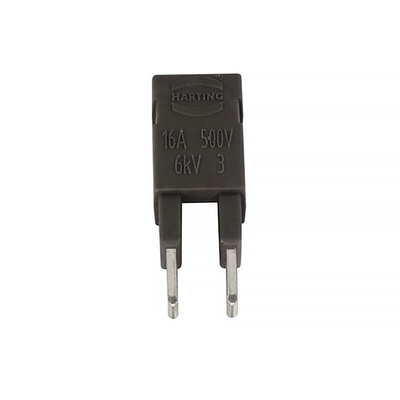 Harting Plug In Jumper, Han ES Press Series 2 Way, For Use With Han E Series Connector, Han ES Series Connector, Han