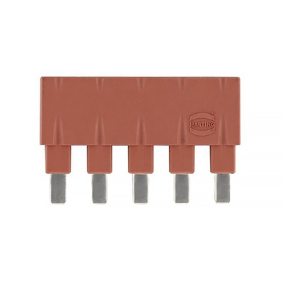 Harting Plug In Jumper, Han ES Press Series 5 Way, For Use With Han E Series Connector, Han ES Series Connector, Han