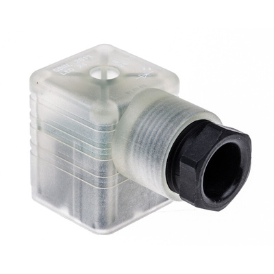 Hirschmann GDML 2P+E DIN 43650 A, Female Solenoid Valve Connector,  with Indicator Light, 24 V Voltage