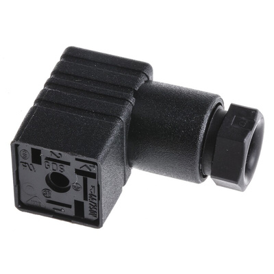 Hirschmann GDS 2P+E DIN 43650, Female Solenoid Valve Connector, No, 250 V ac/dc Voltage